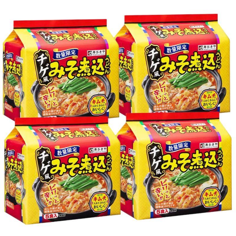 スガキヤ チゲ風味噌煮込みうどん 4袋