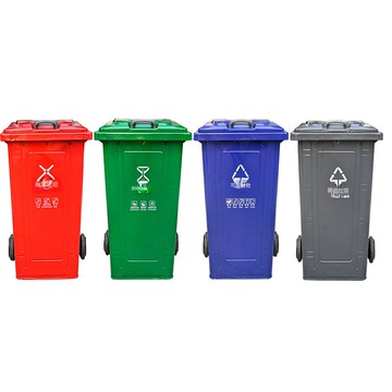 批發240l大號掛車鐵皮垃圾桶120l大容量防火環衛垃圾桶鐵質垃圾桶[DD080109]