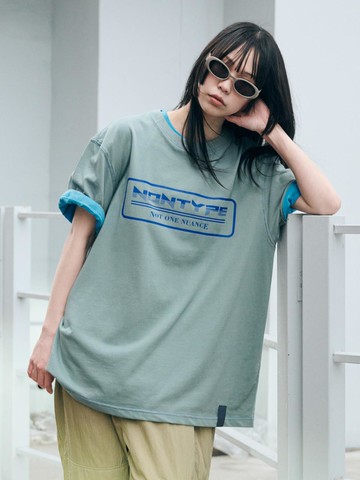 UNISEX BOX N.O.N SYMBOL T-SHIRTS [GREEN]