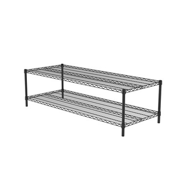 特力屋 烤漆二層架寬152*深60*高45公分(黑)