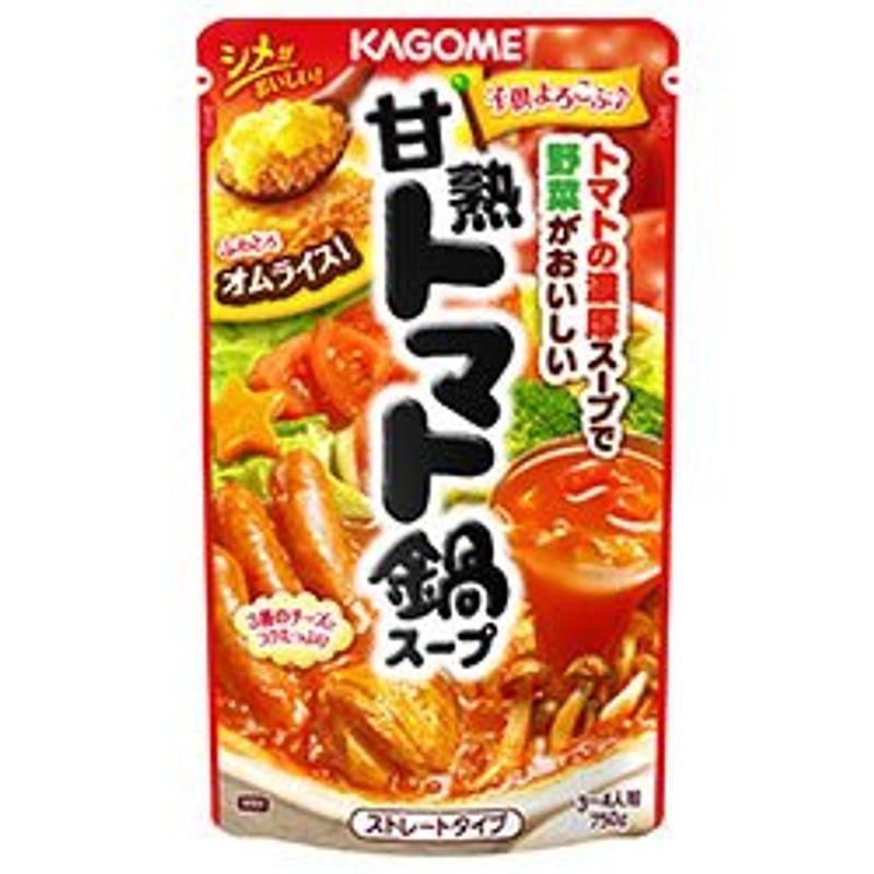 カゴメ 甘熟トマト鍋スープ 750g×12袋入×(2ケース)