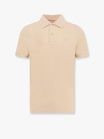 Cotton piquet polo shirt with vlogo embroidery - VALENTINO - gender_Man