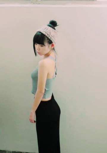 Lan 手作針織髮帶(花紗 灰米)