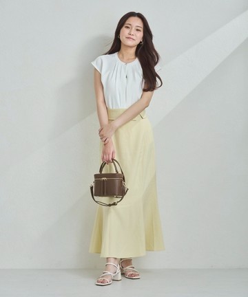 前摺設計無袖襯衫(MM558103)