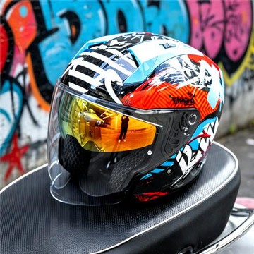 ILM摩托車頭盔男夏機車復古頭盔半盔電動車女3C認證四分之三盔325