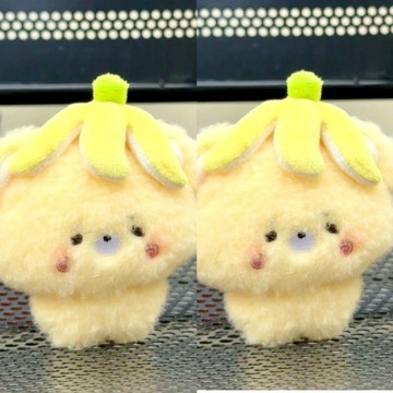 風度嚴選❤️ 高顏值毛絨包包掛件 可愛香蕉熊掛件 毛絨軟萌鑰匙扣 書包手機吊墜包包配飾 女 情侶閨蜜禮物 鑰匙扣