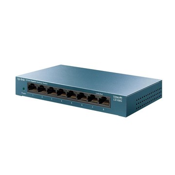 TP-Link LS108G 8埠 Gigabit 桌上型 專業級乙太網路金屬交換器