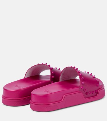 Christian Louboutin Pool Stud embellished slides