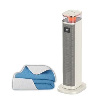 【TECO東元】石墨烯PTC陶瓷智能溫控電暖器/暖氣機/電暖爐(XYFYN3005CBW加贈石墨烯機能被)