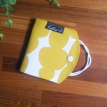 限量訂製款=口罩暫存套/口罩收納套=北歐X幾何=礫石=芥末黃x白