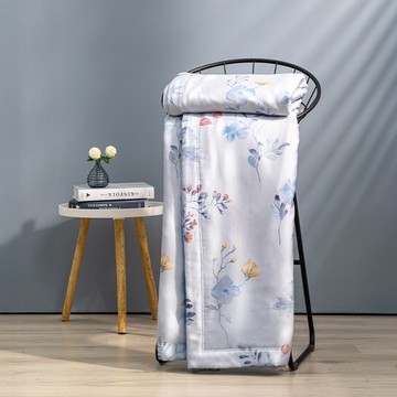新品_東妮寢飾 環保印染100%萊賽爾天絲涼被 (單人) / 芃藍心動