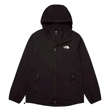 The North Face 北臉 外套 男款 運動連帽外套 防風 防曬 涼感 M SUN CHASE WIND 黑 NF0A87VYKX7