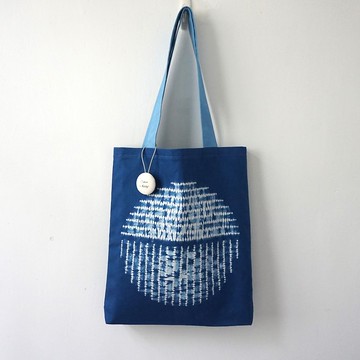 S.A. x Moonrise Over the Sea 藍染月升滄海肩背包