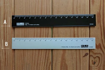 199 - B&W 智慧學人15公分 鋁尺 YRE-89-2