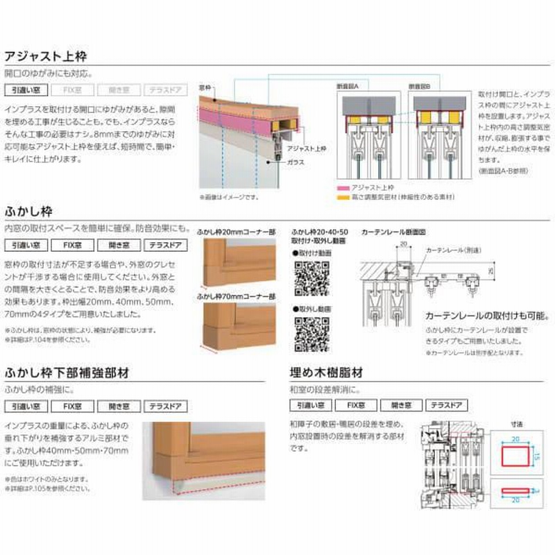 インプラス LIXIL インプラス 引違い窓2枚建 複層ガラス W1501-2000 H