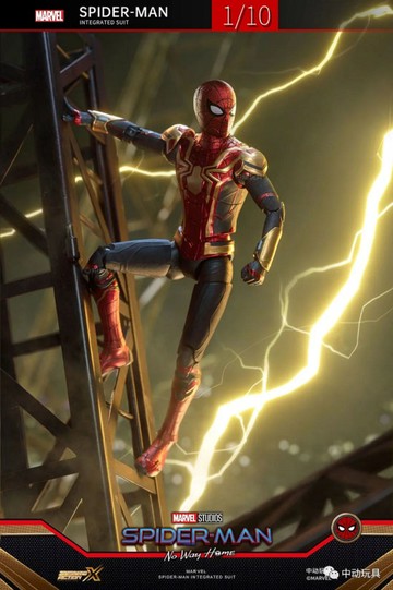 中動 蜘蛛人 7吋可動人偶 融合戰衣款