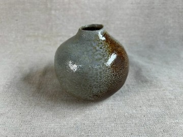 柴燒小圓花瓶