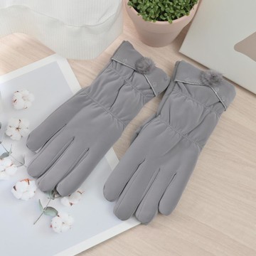 防水防風觸控手套-小毛球-顏色隨機出貨