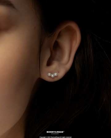 [韓國] [純銀] 法式珍珠耳環 / French Pearl Earring