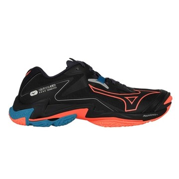 MIZUNO WAVE LIGHTNING Z8 男排球鞋-訓練 運動 V1GA240006 黑橘湖藍銀