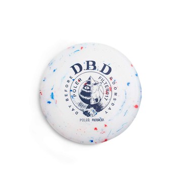 POLeR® X Filter017®  D.B.D Logo Frisbee 圖像運動飛盤 / 白