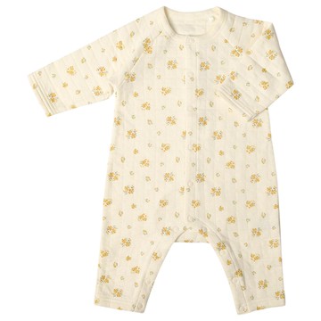 akachan honpo - 長袖兔裝-小花-白色