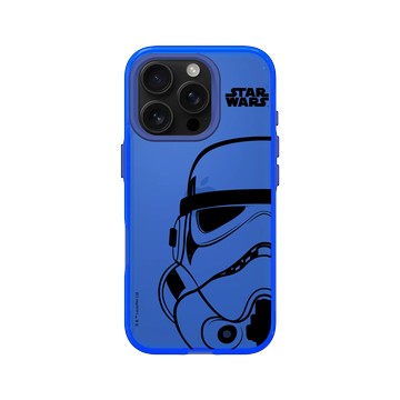 iPhone 16 Pro Clear 激光藍 - 迪士尼-星際大戰 Star Wars - 星際大戰 – 風暴兵黑線條