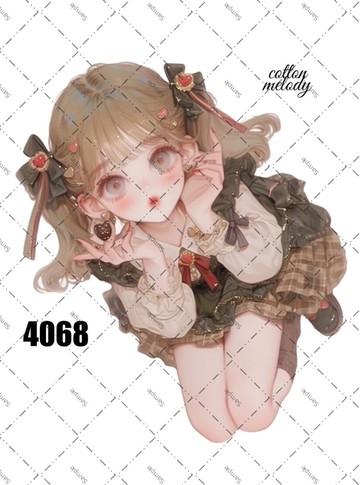 original sticker no.4068 人物貼紙 原創貼紙 原創人物貼紙 裝飾貼紙 cotton melody