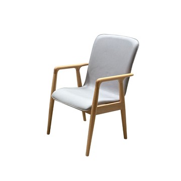 直人木業-LYON山毛櫸實木扶手椅-原木色-冰河灰