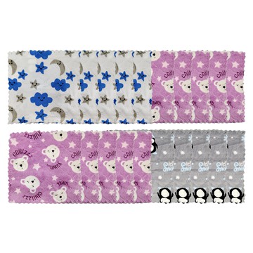 半島良品 珊瑚絨抹布 卡通 20條  25 x 25cm  1包