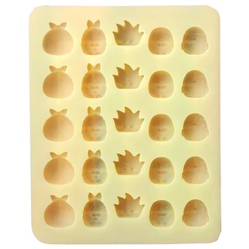 KAI 貝印 House 矽膠巧克力模25連 角落生物  米黃色  1個