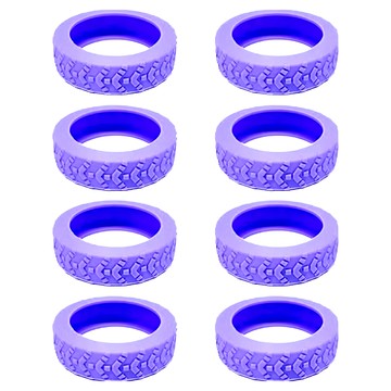 升級款行李箱輪子保護套 越野款 Set 8  紫色  20x1.2cm