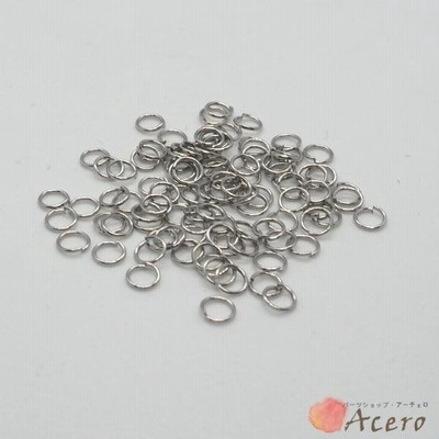シルバーカラー 304ステンレス　丸カン 1.5g 約100個　アクセサリー金属パーツ　ピアス金具　STAS-D448-094P