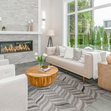 【山德力】現代風格短毛地毯 200x290cm 灰葉