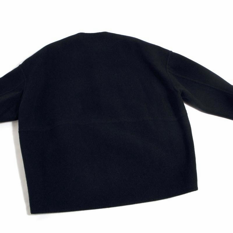 日本新品 【LE GLAZIK/ル グラジック】ノーカラー ショート丈ウール