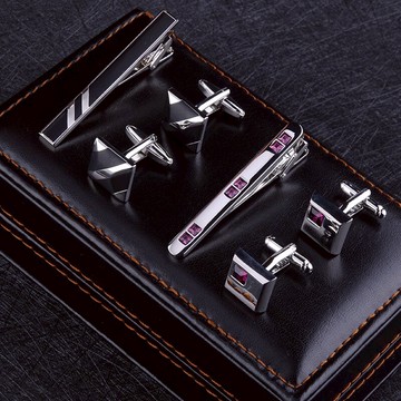 男士商務兩套領帶夾袖扣套裝法式襯衫袖釘袖口釘西裝領帶別針夾針