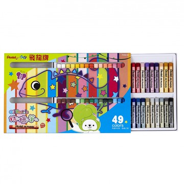 【 Pentel 飛龍 】粉蠟筆 50色/盒 PHN9-50