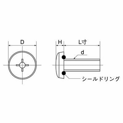 （＋）シールビスバインドＥＰＤＭ 《ｽﾃﾝﾚｽ(303､304､XM7等)/生地(または標準)》（3X6(EPDM 1000個入 56772円 ID:1659786 2週間以内発送）