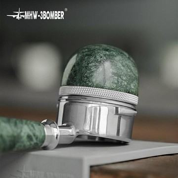 （咖啡用品與配件）咖啡機配件MHW-3BOMBER轟炸機設計壓粉器 巖森石系列 螺紋底填壓器 58mm通用