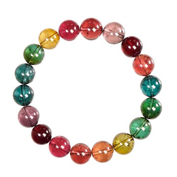 【正佳珠寶】彩碧璽 蒐藏級 極淨濃彩老礦彩虹漸層 10-10.8mm