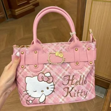下殺💯名創同款hellokitty小方包新品可愛卡通大容量包包手提斜挎包包