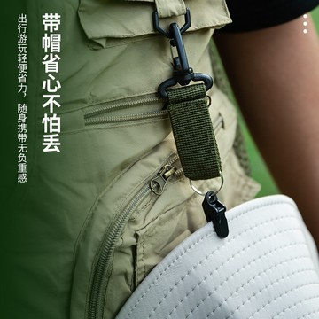 🥑台灣現貨🥑戶外布藝帽子夾 出遊旅行草帽夾 便攜背包夾 防丟夾掛鉤掛包扣 掛勾夾 掛鈎 帽夾 衣帽夾 帽子夾 包包CH