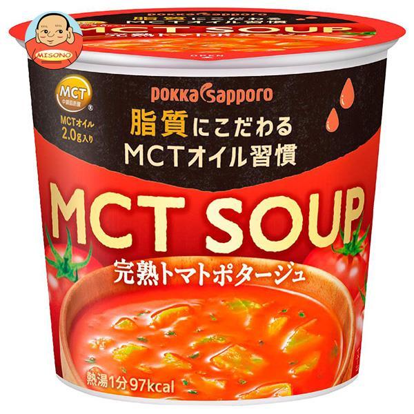 ポッカサッポロ MCT SOUP 完熟トマトポタージュカップ 24.0g×24(6×4)個入