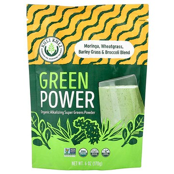 Kuli Kuli, 綠色粉，有機鹼化 Super Greens 粉，6 盎司（170 克）