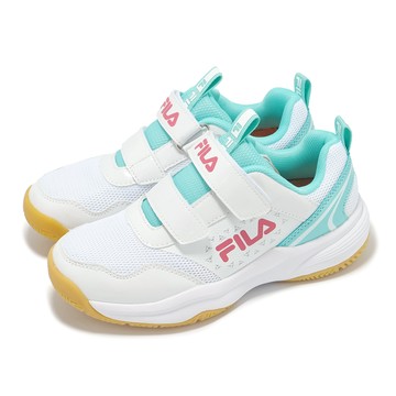 [ACS] Fila 慢跑鞋 J804Z 大童 中童 小朋友 白 綠 膠底 魔鬼氈 運動鞋 斐樂 3J804Z162