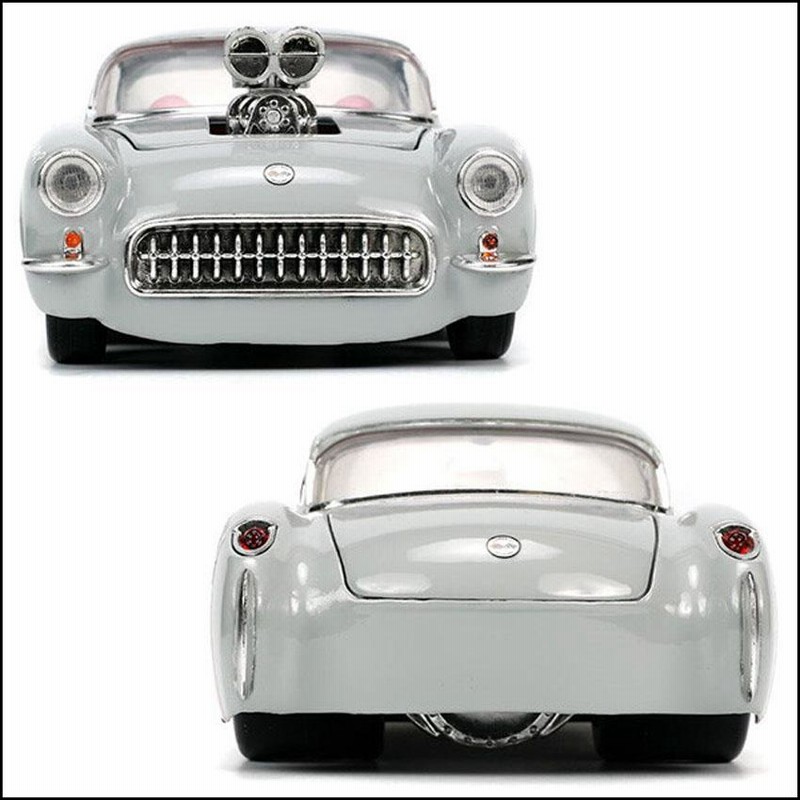 LOONEY TUNES レトロミニカー 1/24 JADA TOYS 1957 CHEVROLET CORVETTE w/ BUGS BUNNY  ルーニーテューンズ バッグスバニー | LINEショッピング