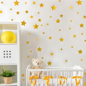 JB Design - 時尚壁貼-金色星星 (45cm*50cm)