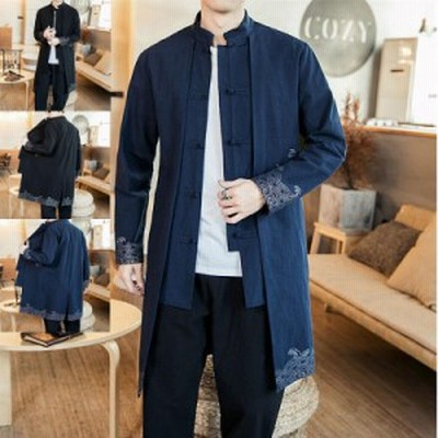 カーディガン 羽織 ロング丈 メンズ 綿麻 リネン 長袖 Tシャツ 着物 浴衣 薄手 通気 涼しい アウター 鶴柄 和服 夏新作 ゆったり 通販 Lineポイント最大get Lineショッピング