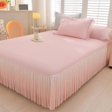 冰豆豆冰絲涼席三件套床單墊人可水洗席夏涼空調軟席子床裙款涼爽