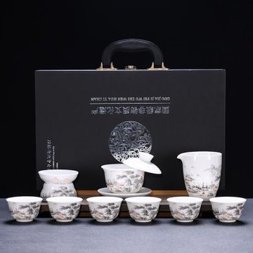 (免運)瑞峰窯可懸停旋轉蓋碗茶杯功夫茶具套裝2025新款年輕人泡茶專用禮